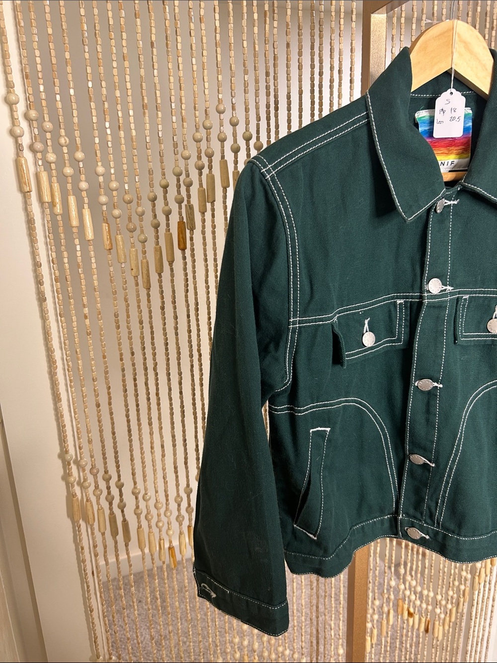 UNIF Woody Cropped Denim Jacket Size S - Picture 4 of 6